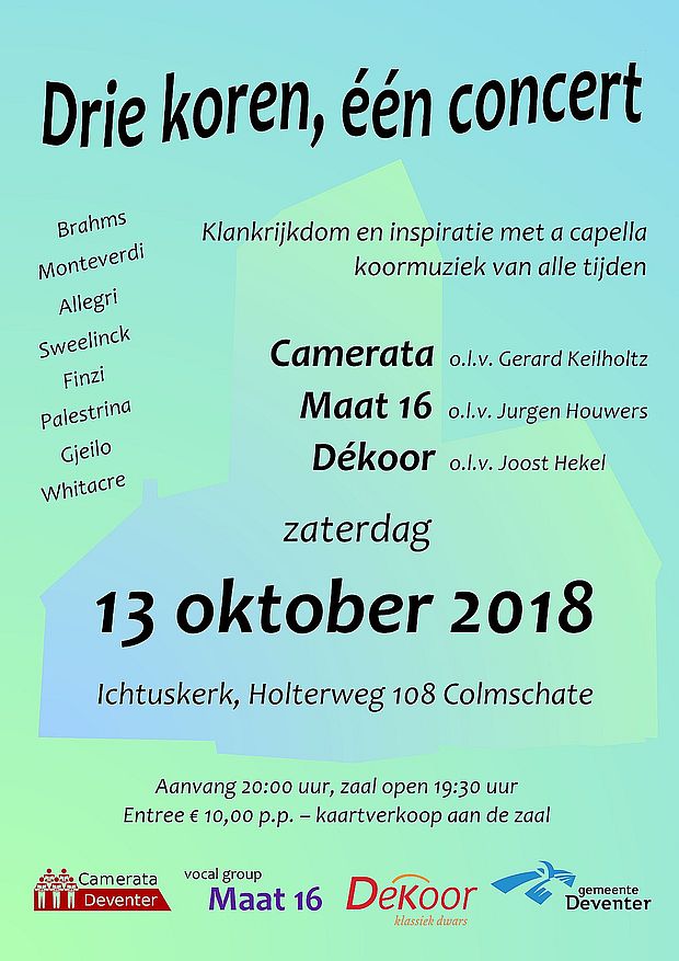 Driekorenconcert-flyer